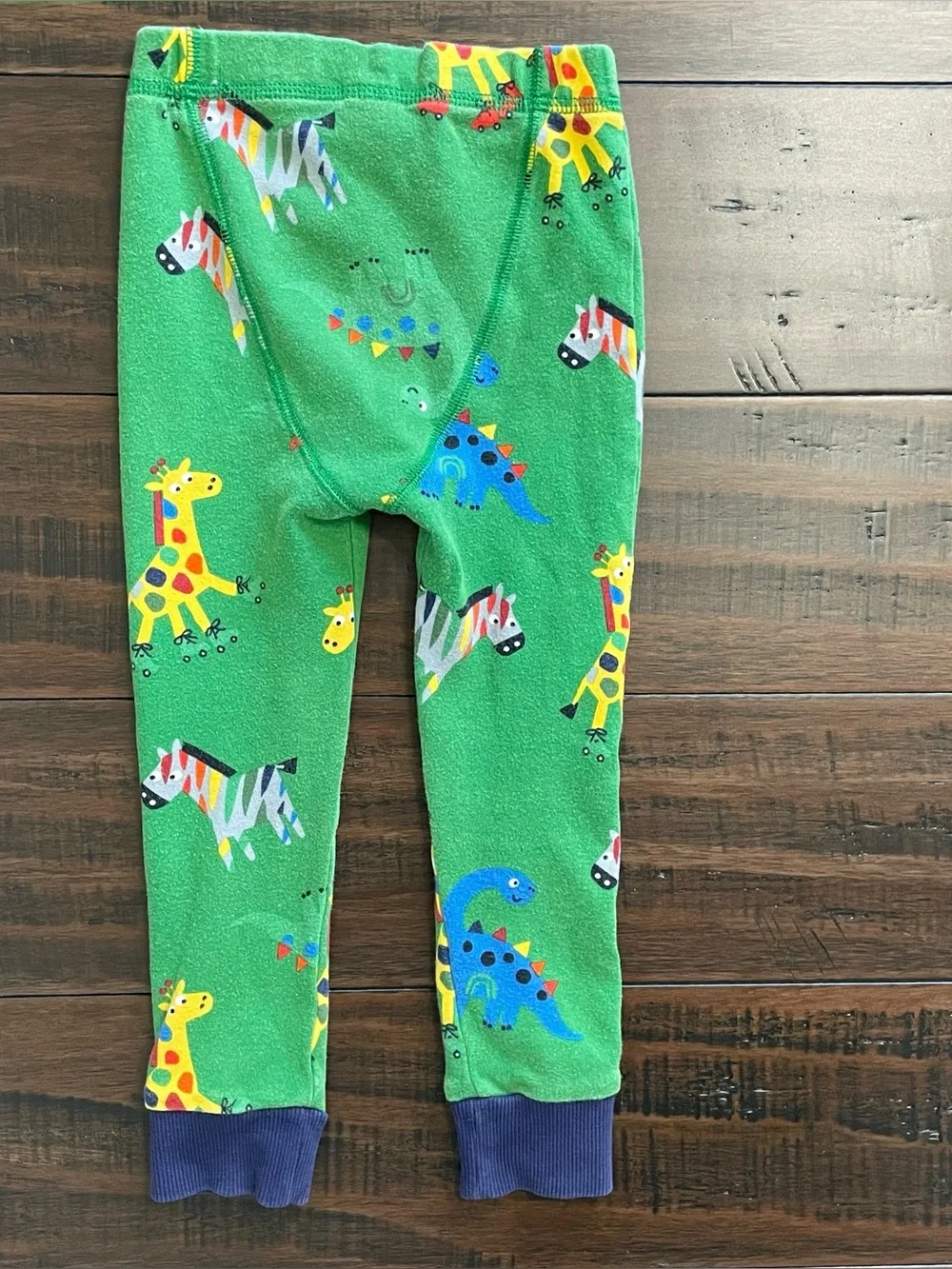 Next Green Zebra Long Pajama Set